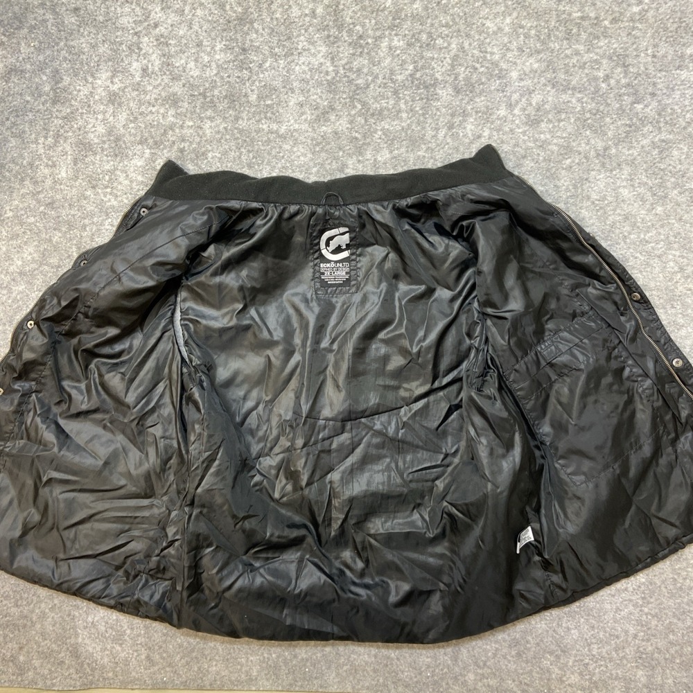 Ecko Unltd Puffer Vest Black 2X Large Quilted Zip Front Pockets‎ - Picture 5 of 9